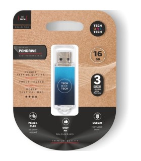 Pendrive 16GB Tech One Tech Be Deep USB 2.0/ Azul Degradado