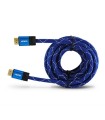 Cable HDMI 2.0 4K 3GO CHDMI52/ HDMI Macho - HDMI Macho/ 5m/ Azul