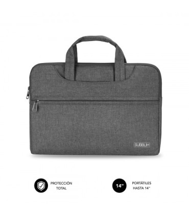 SUBBLIM Funda Ordenador Business Laptop Sleeve 13,3-14\" Grey