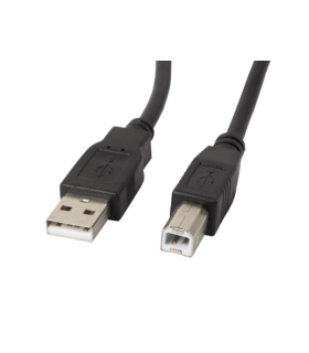 CABLE LANBERG IMPRESORA USB MACHO A USB MACHO CON FERRITA NEGRO 0.5 M