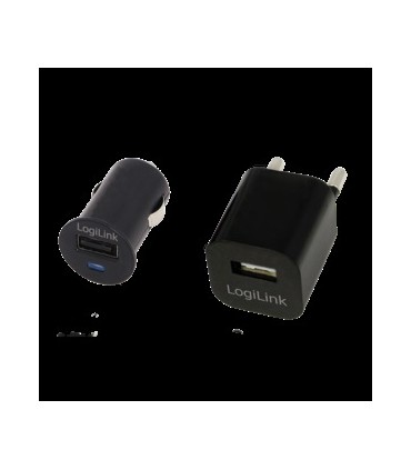 CARGADOR USB CASA/COCHE LOGILINK PA0076 5V/1A PA0076