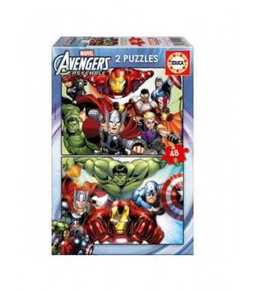 PUZZLE 2x48 AVENGERS DE 3-6 AOS EDUCA BORRAS 15932