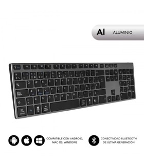 SUBBLIM Teclado Wireless Bluetooth Aluminio Advance Extended Grey