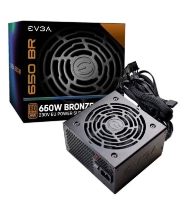 Fuente de Alimentacin EVGA 650 BR/ 650W/ Ventilador 12cm/ 80 Plus Bronze