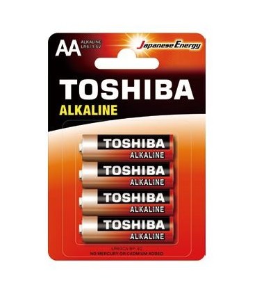 Pack De 4 Pilas AA Toshiba LR6 Eco  1.5V  Alcalinas