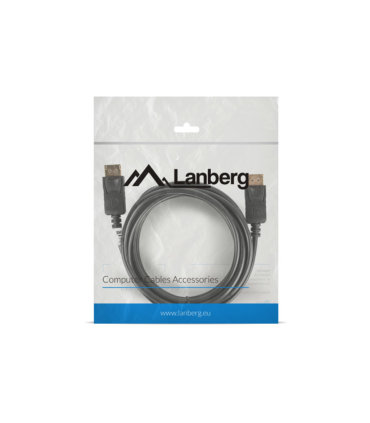 CABLE DISPLAYPORT LANBERG MACHO MACHO 4K 3M NEGRO