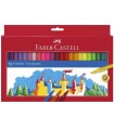 ESTUCHE CARTN 50 ROTULADORES ESCOLARES FABER CASTELL 554204