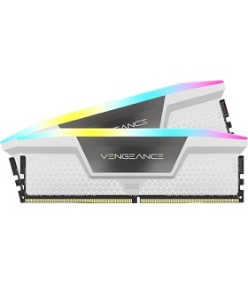 MEMORIA CORSAIR DDR5 64GB 2X32GB PC5600 VENGEANCE RGB BLANCA CMH64GX5M2B5600C40W