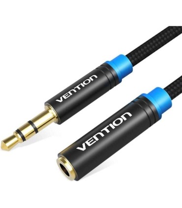 Cable Estreo Vention VAB-B06-B300-M/ Jack 3.5 Macho - Jack 3.5 Hembra/ 3m/ Negro