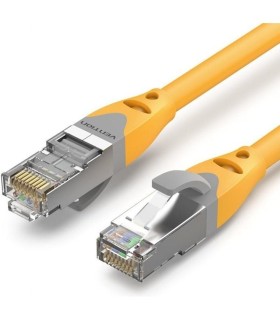 Cable de Red RJ45 SFTP Vention IBHYD Cat.6A/ 50cm/ Amarillo