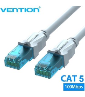 Cable de Red RJ45 UTP Vention VAP-A10-S3000 Cat.5e/ 30m/ Azul y Blanco