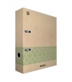 ARCHIVADOR RECICLADO ANILLAS 2X65MM CON RADO KRAFT SOFT A4 VERDE UNINATURE 17262420