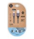 Cable USB 2.0 Tech One Tech TEC2022/ USB Macho - Lightning Macho/ 2m/ Gris