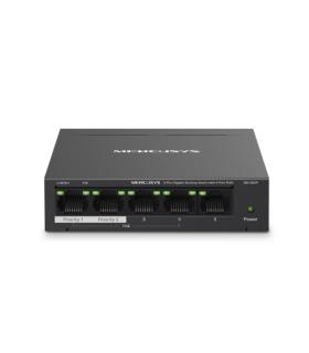 Mercusys MS105GP switch Gigabit Ethernet (10/100/1000) Energa sobre Ethernet (PoE) Negro