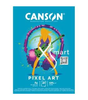 BLOC ENC 21X29,7 40H XSMART PIXEL ART 120G CANSON C32250P004