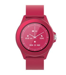 Smartwatch Forever Colorum CW-300/ Notificaciones/ Frecuencia Cardaca/ Magenta