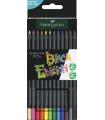 ESTUCHE 12 LPICES DE COLORES BLACK EDITION. FABER CASTELL 116412