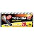 Pack de 20 Pilas AAA Toshiba High Power LR03/ 1.5V/ Alcalinas