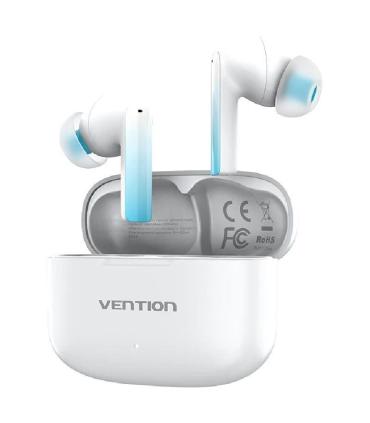 Auriculares Bluetooth Vention ELF E04 NBIW0 con estuche de carga/ Autonoma 6h/ Blancos