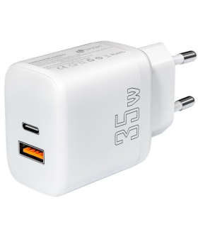 Cargador de Pared Leotec LECSPH35W2W/ 1xUSB Tipo-C/ 1xUSB/ 35W