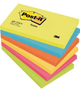 PACK 6 BLOCS 100 HOJAS NOTAS ADHESIVAS 76X127MM COLECCIN ENERGETIC 655-TFENN POST-IT 7100172314