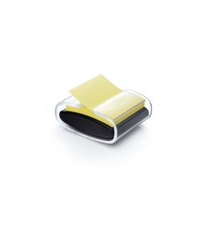 PACK DISPENSADOR NEGRO PRO + 1 BLOC 90 HOJAS Z-NOTES 76X76MM SUPER STICKY AMARILLO PRO-B-1SSCY-R330 POST-IT 7100039516