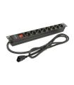 Regleta Con Interruptor Phasak BNS 3535/ 8 Tomas De Corriente/ Cable 2m/ Negro