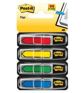 PACK 4 DISPENSADORES X 24 MARCADORES INDEX FLECHA 11,9X43,2MM COLORES SURTIDOS 684-ARR3 POST-IT 7000144924