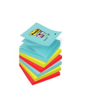 PACK 6 BLOCS 90 HOJAS Z-NOTES ADHESIVAS 76X76MM SUPER STICKY COLECCIN COSMIC R330-6SS-COS POST-IT 7100263209