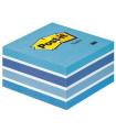 CUBO 450 HOJAS NOTAS ADHESIVAS 76X76MM COLORES SURTIDOS AZULES 2028-B POST-IT 7100172385