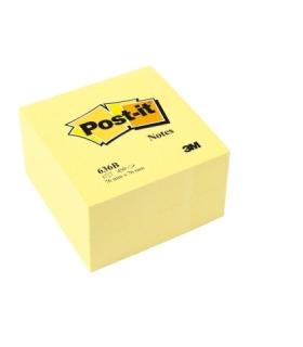 CUBO 450 HOJAS NOTAS ADHESIVAS 76X76MM CANARY YELLOW 636-B POST-IT 7100172238