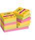 PACK 12 BLOCS 90 HOJAS NOTAS ADHESIVAS 47,6X47,6MM SUPER STICKY COLECCIN CARNIVAL CAJA CARTN 622-12SS-CARN POST-IT 7100290181