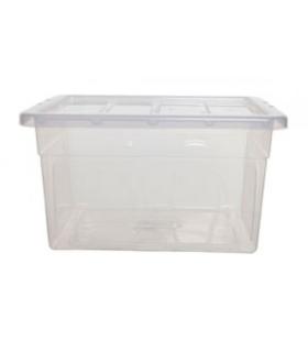 CAJA DE ALMACENAJE CON TAPA 32 LITROS 36X42X30CM PP TRANSPARENTE ARCHIVO 2000 CP1482032 CS TP