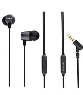 Auriculares Intrauditivos Aiwa ESTM-30BK/ con Micrfono/ Jack 3.5/ Negro