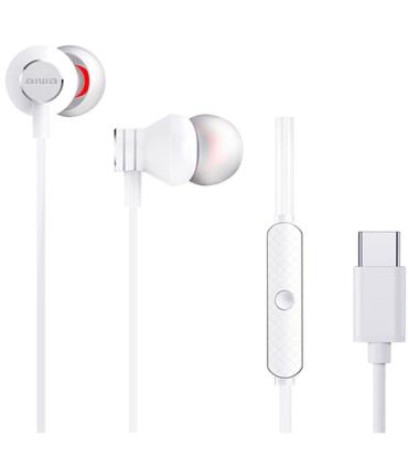 Auriculares Intrauditivos Aiwa ESTM-50USB-C/WT/ con Micrfono/ USB Tipo-C/ Blanco