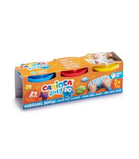 SET PASTA DE MODELAR CARIOCA BABY DOUGH 3X75GR CARIOCA 43179