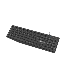 TECLADO NATEC NAUTILUS SLIM LAYOUT 106 TECLAS NEGRO