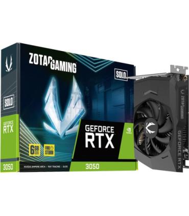 VGA ZOTAC RTX 3050 6GB SOLO GDDR6,NV,RTX3050,GDDR6,6GB,96BIT,HDMI+3DP,1 VENTILADOR (ZT-A30510G-10L)