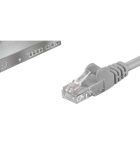 Cable de red UTP Phasak Cat. 6 CU 0,50 m. gris