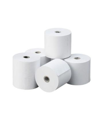 PAPEL TRMICO 57X55X12 MM - PAQUETE 10 ROLLOS - SIN BISFENOL-A - PESOS - (caja completa 10 paquetes)