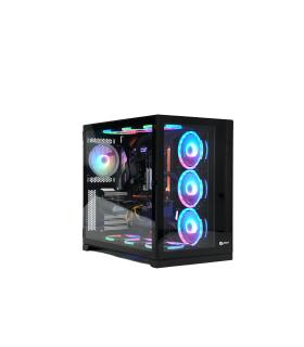 TALIUS Caja Atx gaming Zeus black RGB cristal templado USB 3.0 Escritorio Negro