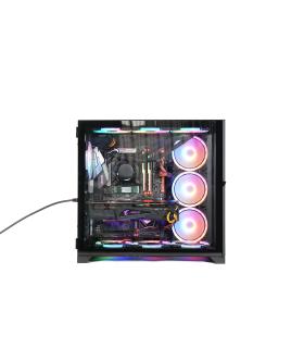 TALIUS Caja Atx gaming Zeus black RGB cristal templado USB 3.0 Escritorio Negro