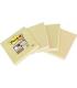 PACK 4 BLOCS 45 HOJAS NOTAS RECICLADAS ADHESIVAS 102X152MM SUPER STICKY CANARY YELLOW CON LNEAS 4645-RSSCY4 POST-IT 7100321347