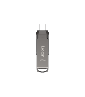 Lexar JumpDrive LJDD400256G-BNQNG unidad flash USB 256 GB USB Tipo C 3.2 Gen 1 (3.1 Gen 1) Gris