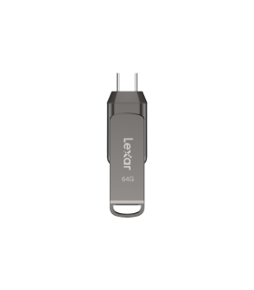 Lexar JumpDrive LJDD400064G-BNQNG unidad flash USB 64 GB USB Tipo C 3.2 Gen 1 (3.1 Gen 1) Gris