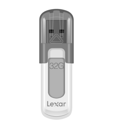 Lexar JumpDrive V100 unidad flash USB 32 GB USB tipo A 3.2 Gen 1 (3.1 Gen 1) Gris, Blanco