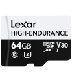 Lexar High-Endurance 64 GB MicroSDXC UHS-I Clase 10