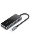 Docking USB Tipo-C Vention TFFHB/ 1xHDMI 4K/ 3xUSB/ 1xRJ45/ 1xUSB Tipo-C PD/ Gris