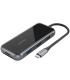 Docking USB Tipo-C Vention TFLHB/ 1xHDMI 4K/ 3xUSB/ 1xRJ45/ 1xLector de Tarjetas/ 1xTRRS 3.5/ 1xUSB Tipo-C PD/ Gris