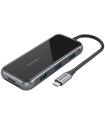 Docking USB Tipo-C Vention TFLHB/ 1xHDMI 4K/ 3xUSB/ 1xRJ45/ 1xLector De Tarjetas/ 1xTRRS 3.5/ 1xUSB Tipo-C PD/ Gris